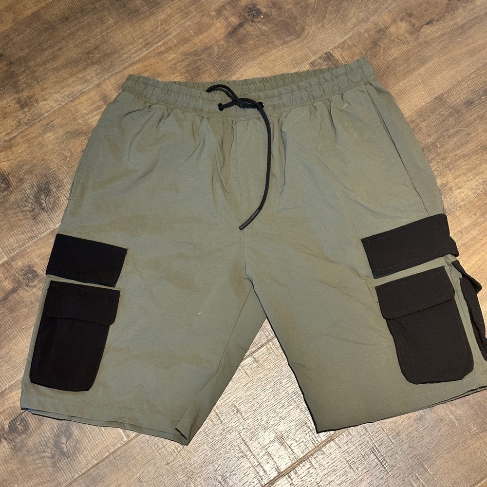 American Stitch Men's Olive Cargo Shorts